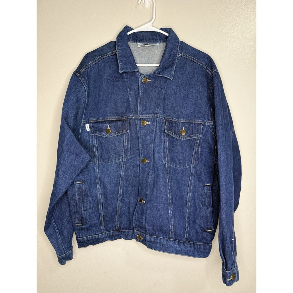 Vintage Savannah Denim Trucker Jacket XL Blue Jean Jacket 90s Style Retro